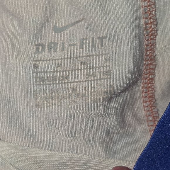 Nike Pink and Blue Geometric Leggings - Picture 6 of 6